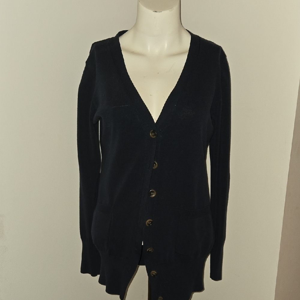 Women's Blue Cardigan Sweater